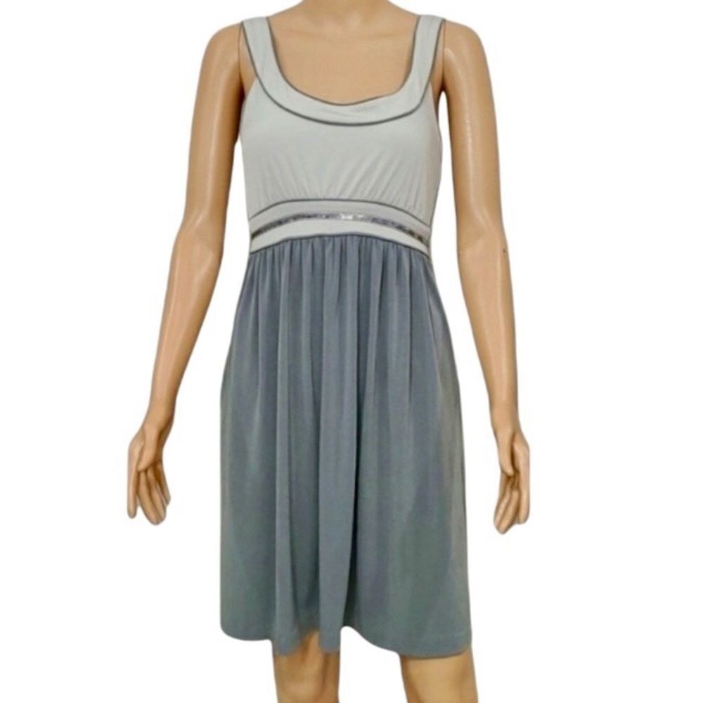Banana Republic Knit Party Dress in Grey/Silver Women’s 6